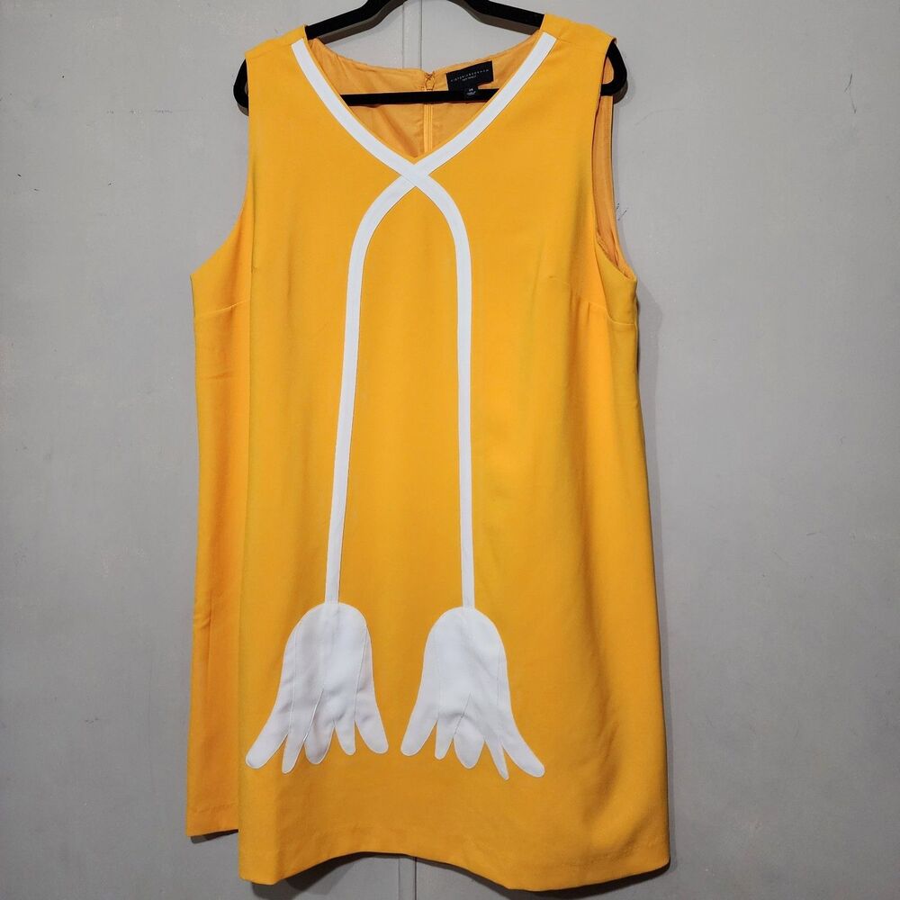 Victoria Beckham for Target Women's Marigold Tulip Sleeveless Mod Shift Dress 2X